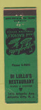 Matchbook Cover - Di Lullo's Restaurant Italian Atlantic City NJ WEAR