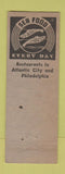Matchbook Cover - Di Lullo's Restaurant Italian Atlantic City NJ WEAR