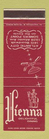 Matchbook Cover - Vienna Restaurant Atlantic City NJ