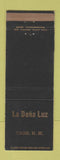 Matchbook Cover - La Dona Luz Taos NM WEAR