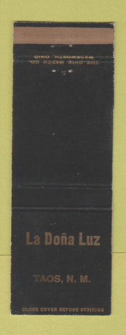 Matchbook Cover - La Dona Luz Taos NM WEAR