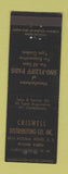 Matchbook Cover - Criswell Distributing Sno Fluff Pads Albuquerque NM
