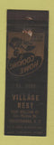 Matchbook Cover - Village Rest Restaurant Cheektowaga NY WEAR