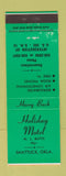 Matchbook Cover - Holiday Motel Shattuck OK