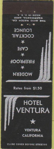 Matchbook Cover - Hotel Ventura Ventura CA
