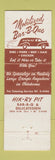 Matchbook Cover - Hik'ry Pit BBQ Oklahoma City OK