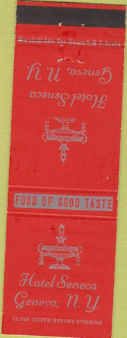 Matchbook Cover - Hotel Seneca Geneva NY
