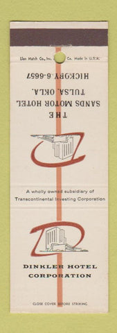 Matchbook Cover - Sands Motor Hotel Tulsa OK Dinkler