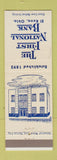Matchbook Cover - First National Bank El Reno OK