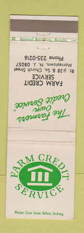 Matchbook Cover - Farm Credit Service Morrestown NJ