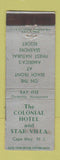 Matchbook Cover - Colonial Hotel Star Villa Cape May NJ WEAR