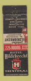 Matchbook Cover - Hotel Hildebrecht Trenton NJ