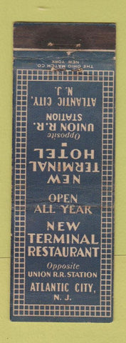 Matchbook Cover - New Terminal Restaurant Atlantic City NJ WEAR
