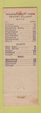 Matchbook Cover - Motel Tourist Village Rahway NJ WEAR