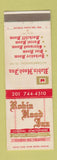 Matchbook Cover - Robin Hood Inn Montclair? NJ