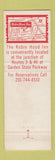 Matchbook Cover - Robin Hood Inn Montclair? NJ