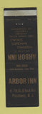 Matchbook Cover - Arbor Inn Piscataway NJ