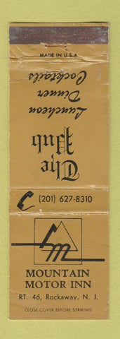 Matchbook Cover - Mountain Motor Inn Rockaway NJ WORN
