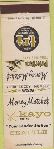 Matchbook Cover - 1150 KC Radio Seattle WA