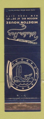 Matchbook Cover - Whaler Bar Midston House New York City WEAR