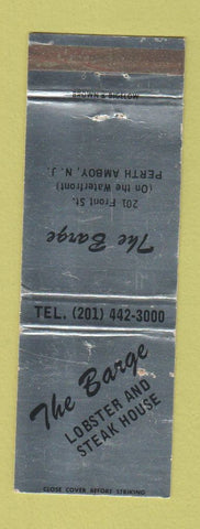 Matchbook Cover - The Barge Restaurant Perth Amboy NJ WEAR