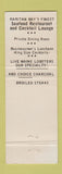 Matchbook Cover - The Barge Restaurant Perth Amboy NJ WEAR