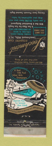 Matchbook Cover - Leechmont Country Club Leechmont Hills NY WORN