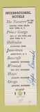 Matchbook Cover - Hotel Jamestown NY Colony Room