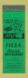 Matchbook Cover - Arnie's Restaurant pizza Plattsburgh NY
