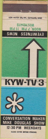 Matchbook Cover - KYW RV Mike Douglas Philadelphia PA