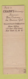 Matchbook Cover - Charm's Street Smith Publications New York City