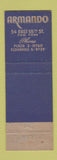 Matchbook Cover - Armando Restaurant New York City