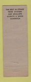 Matchbook Cover - 5 Corners Restaurant Oneida NY WORN