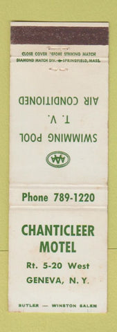 Matchbook Cover - Chanticleer Motel Geneva NY WEAR