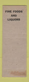 Matchbook Cover - Abbott Hotel Buffalo NY