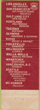 Matchbook Cover - Marcus Whitman Hotel Walla Walla WA