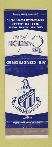 Matchbook Cover - Carlton Hotel Binghamton NY