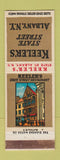 Matchbook Cover - Keeler's Restaurant Albany NY