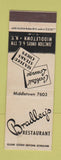 Matchbook Cover - Bradley's Restaurant Middletown NY