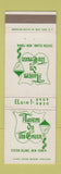 Matchbook Cover - Tavern on the Green Staten Island NY