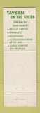 Matchbook Cover - Tavern on the Green Staten Island NY