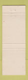 Matchbook Cover - TT Restaurant Lake George NY