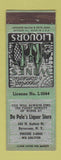 Matchbook Cover - De Pole's Liquor Store Syracuse NY ADVANCE WEAR