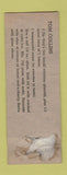 Matchbook Cover - De Pole's Liquor Store Syracuse NY ADVANCE WEAR