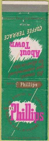 Matchbook Cover - Hotel Phillips Kansas City MO