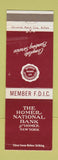 Matchbook Cover - Homer National Bank Homer NY