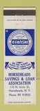 Matchbook Cover - Horseheads Savings and Loan NY
