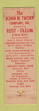 Matchbook Cover - John Thorp Marine Contractor Brooklyn NY