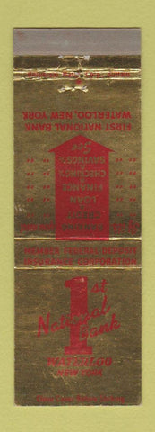 Matchbook Cover - 1st National Bank Waterloo NY