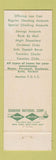 Matchbook Cover - Chester National Bank Chester NY